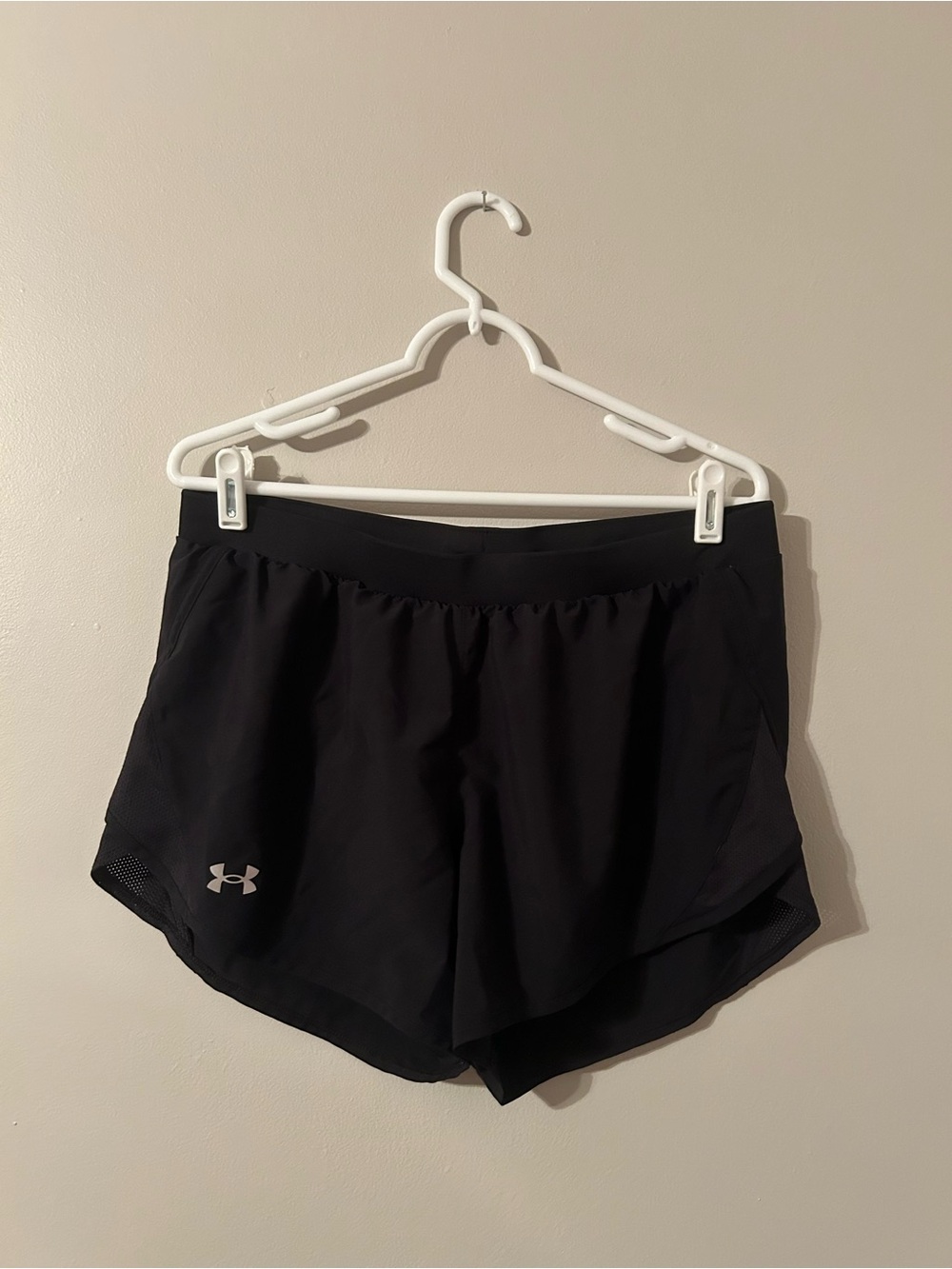 Under Armour Black Women’s Athletic Shorts with Reflective Logo